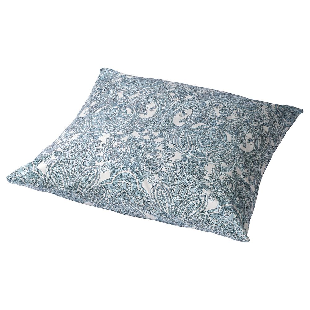 Наволочка, белый, синий 70x70 см IKEA JÄTTEVALLMO ЙЭТТЕВАЛЛМО 004.342.58 - фото 1