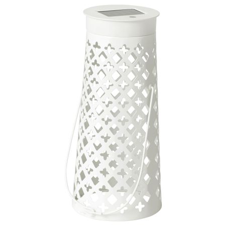 Настольная светодиодная лампа, солнечная батарея СОЛВИДЕН, конусообразный белый