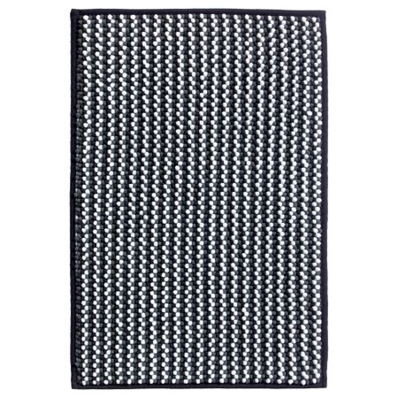 Коврик для ванной ИГГШЁН, черный/белый, серый (40x60 см)