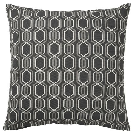 Чехол на подушку, темно-серый/белый 50x50 см IKEA JÄTTEPOPPEL ЙЭТТЕПОППЕЛЬ 405.139.32