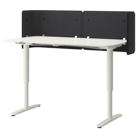Стол-трансформер для приемной БЕКАНТ, белый (160x80 55 см)