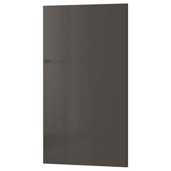 Фронтальная панель для посудомоечной машины РИНГУЛЬТ, глянцевый серый (45x80 см) - фото 1