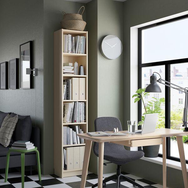 Стеллаж, под березу, 40x28x202 см IKEA BILLY БИЛЛИ 004.958.45 - фото 3