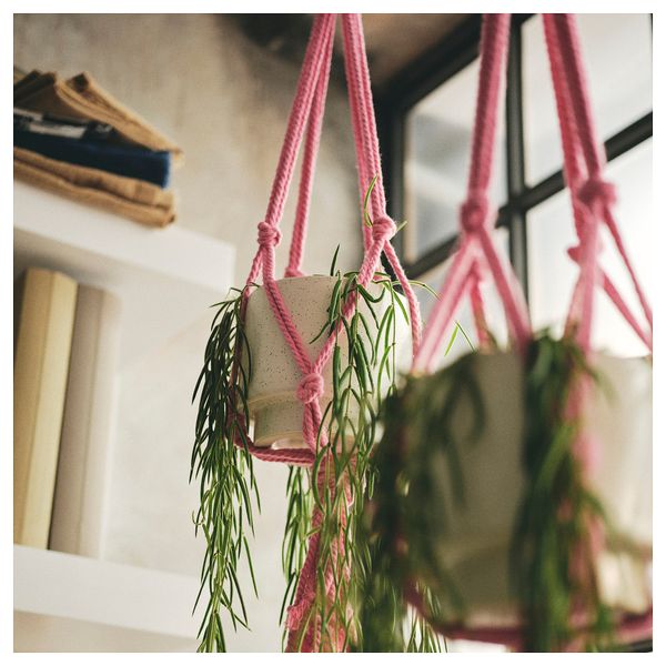 Подвесной держатель для кашпо, розовый IKEA MÄVINN 105.520.48 - фото 3