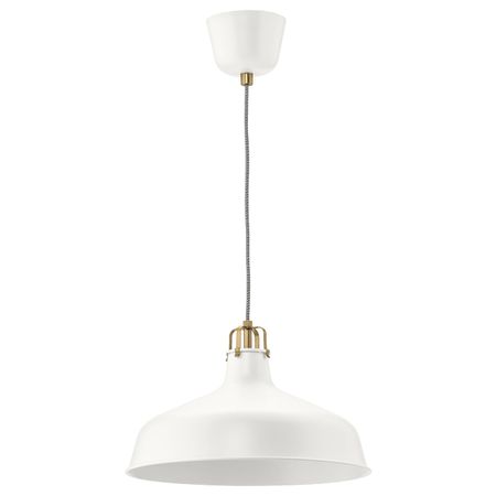 Подвесной светильник, белый с оттенком 38 см IKEA RANARP РАНАРП 903.909.76