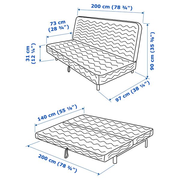 IKEA, дополнительный ракурс - схема-чертеж с размерами