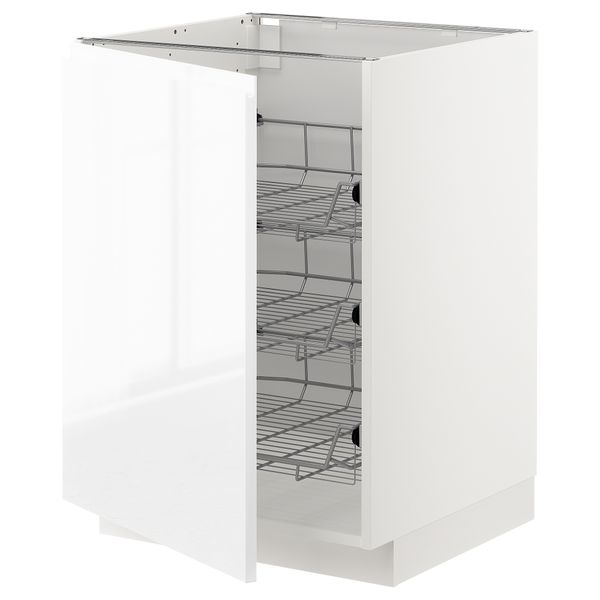 Напольный шкаф, проволочные корзины IKEA METOD МЕТОД 594.602.26 - фото 2