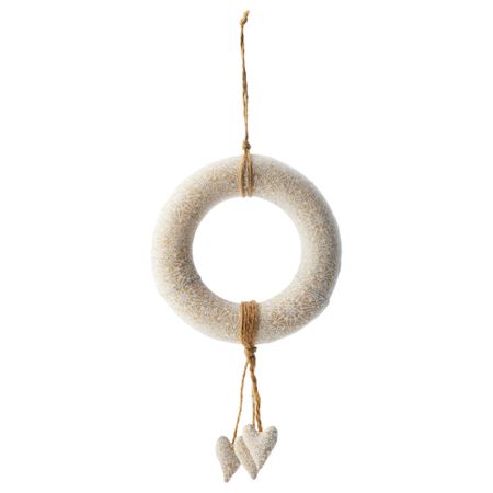 Венок ВИНТЕР 2016, белый (22 см)