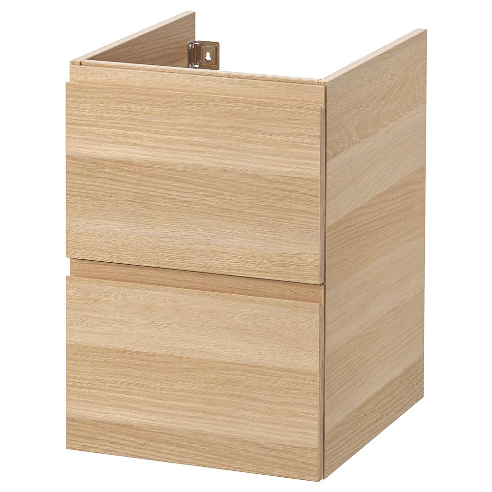 Шкаф для раковины с 2 ящ, под беленый дуб 40x47x58 см IKEA GODMORGON ГОДМОРГОН 703.791.40 - фото 1