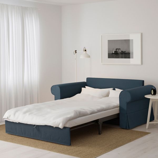 2-местный диван-кровать, Идекулла синий IKEA BACKABRO БАККАБРУ 004.853.23 - фото 3