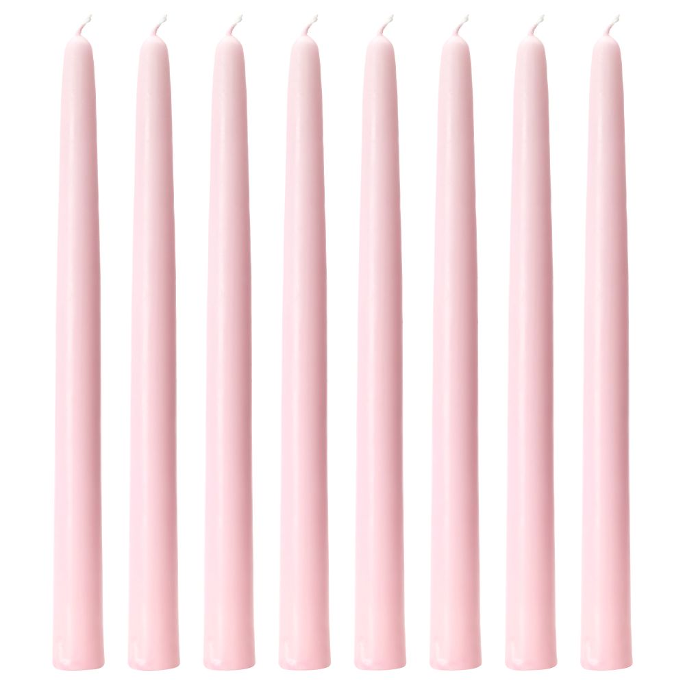 Неароматическая свеча КЛОКХЕТ, светло-розовый (25 см) - фото 1
