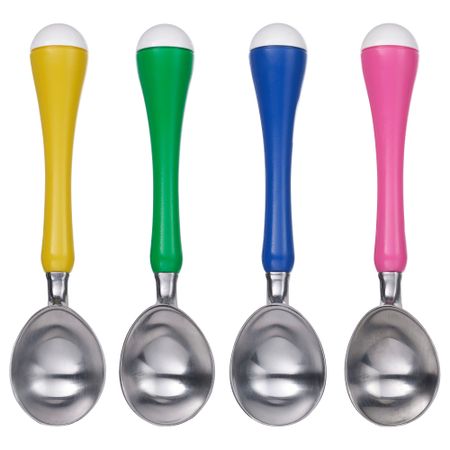 Ложка для мороженого, желтый, зеленый, синий-розовый IKEA CHOSIGT 902.082.46
