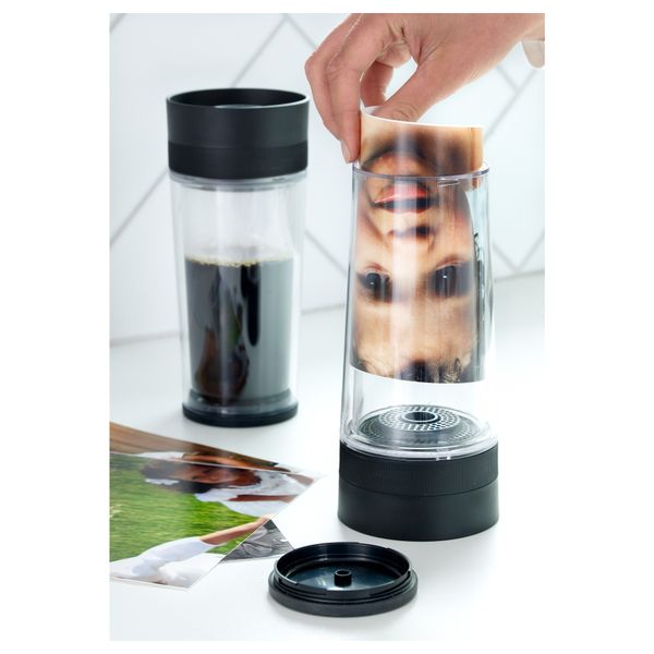 Дорожная кружка ХЕМЛИГ, серый (35 сл) - схема-чертеж с размерами