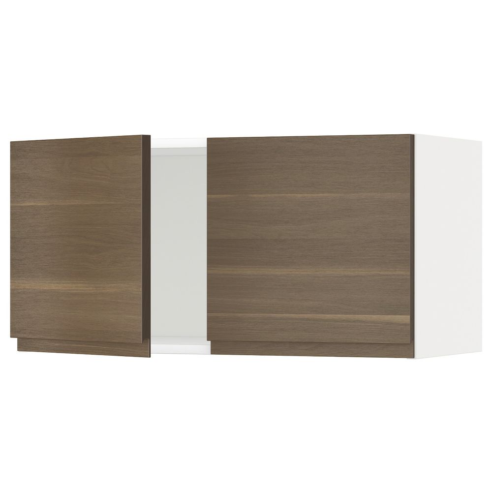 Навесной шкаф с 2 дверями, белый/Воксторп грецкий орех 80x40 см IKEA METOD МЕТОД 692.243.09 - схема-чертеж с размерами