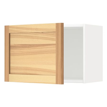 Шкаф навесной, белый/Торхэмн ясень 60x40 см IKEA METOD МЕТОД 892.259.06