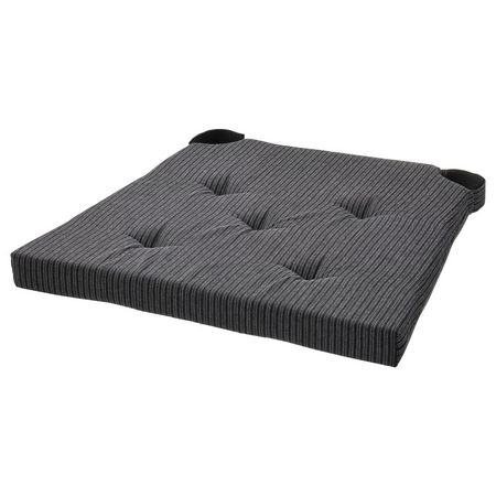 JUSTINA Подушка на стул - чёрный 42/35x40x4 см