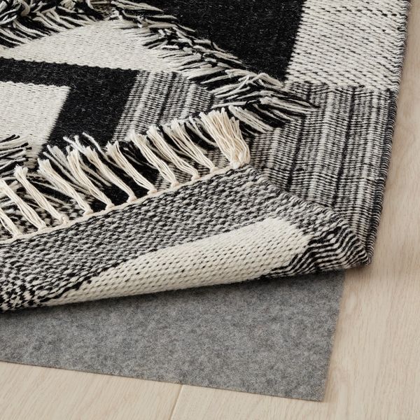 Ковер безворсовый, серый-черный 80x150 см IKEA ABILDÅ АБИДО 304.998.04 - схема-чертеж с размерами