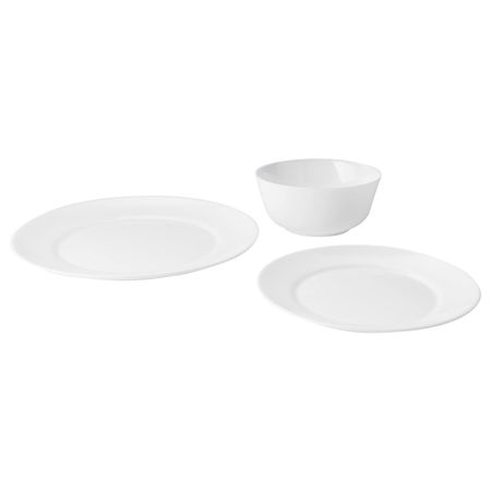 Сервиз, 12 предметов, белый IKEA SAMTIDIG САМТИДИГ 003.721.80
