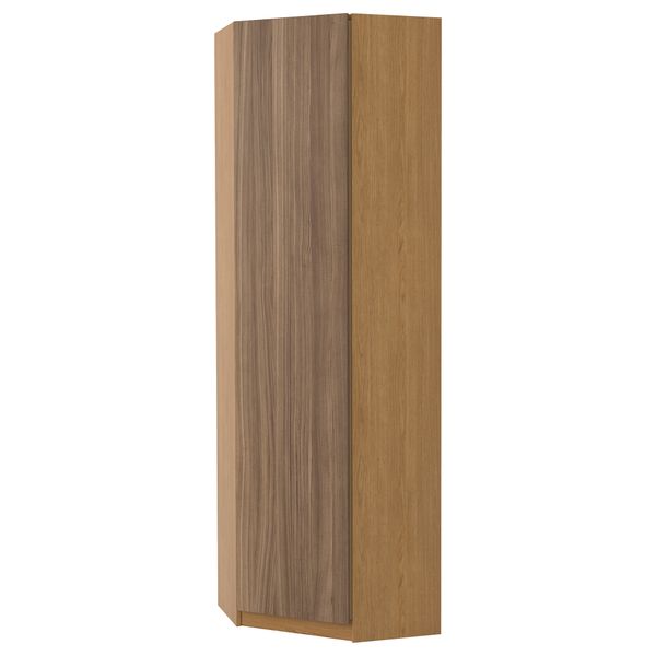 Гардероб угловой ПАКС, под дуб, Стокгольм шпон грецкого ореха - фото 1