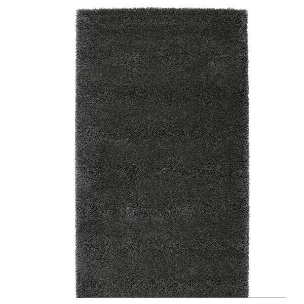 Ковер, длинный ворс, темно-серый 80x150 см IKEA ОДУМ 903.710.01 - фото 1