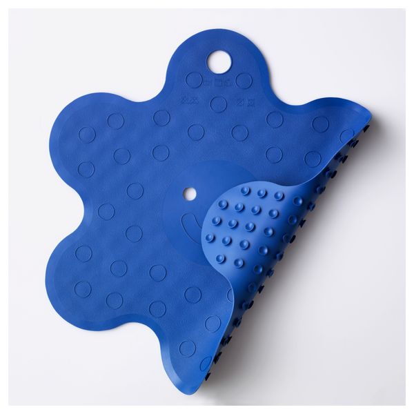 Коврик для душа ПАТРУЛЬ, цветок, синий (53 см) - фото 2