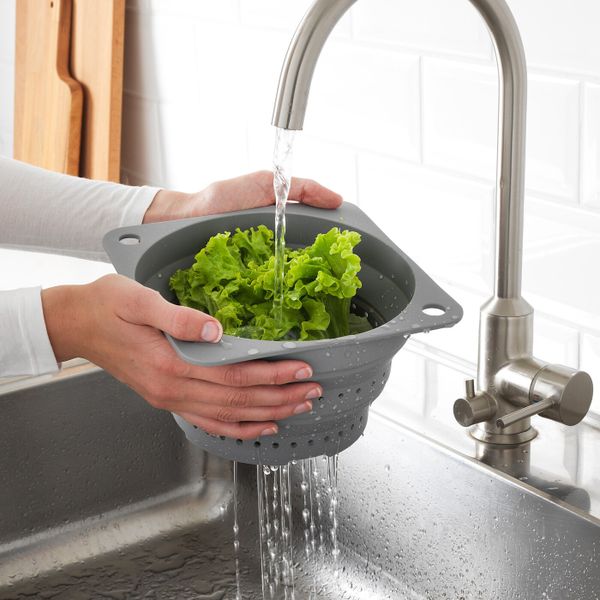 Дуршлаг, силикон IKEA КЛОКРЕН 103.543.07 - фото 4