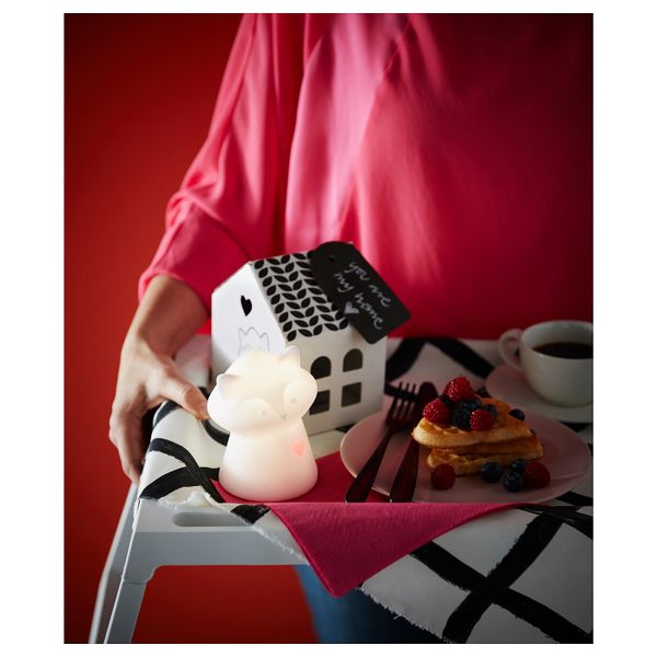 Светодиодный ночник, белый, енот IKEA ЛУРИГА 504.242.71 - фото 5