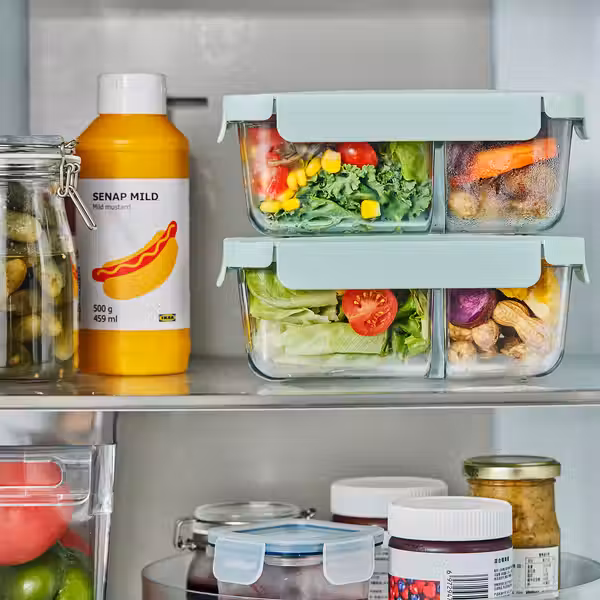 HAVSTOBIS ХАВСТОБИС Контейнер для завтрака - схема-чертеж с размерами