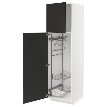 Высокий шкаф с отделением для аксессуаров для уборки IKEA METOD МЕТОД 294.985.51