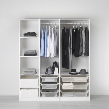 Гардероб, белый, 175x58x201 см IKEA PAX ПАКС 991.285.04