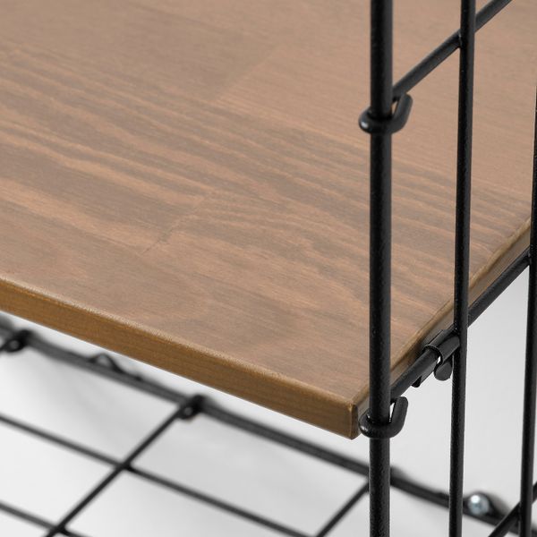 Полка навесная, черный/сосна под антик 30x40 см IKEA GULLHULT ГУЛЛЬХУЛЬТ 204.890.23 - схема-чертеж с размерами