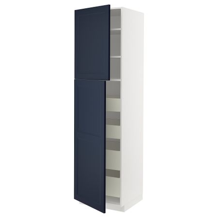 Высокий шкаф, 2 дверцы, 4 ящика IKEA METOD МЕТОД, MAXIMERA МАКСИМЕРА 494.674.26