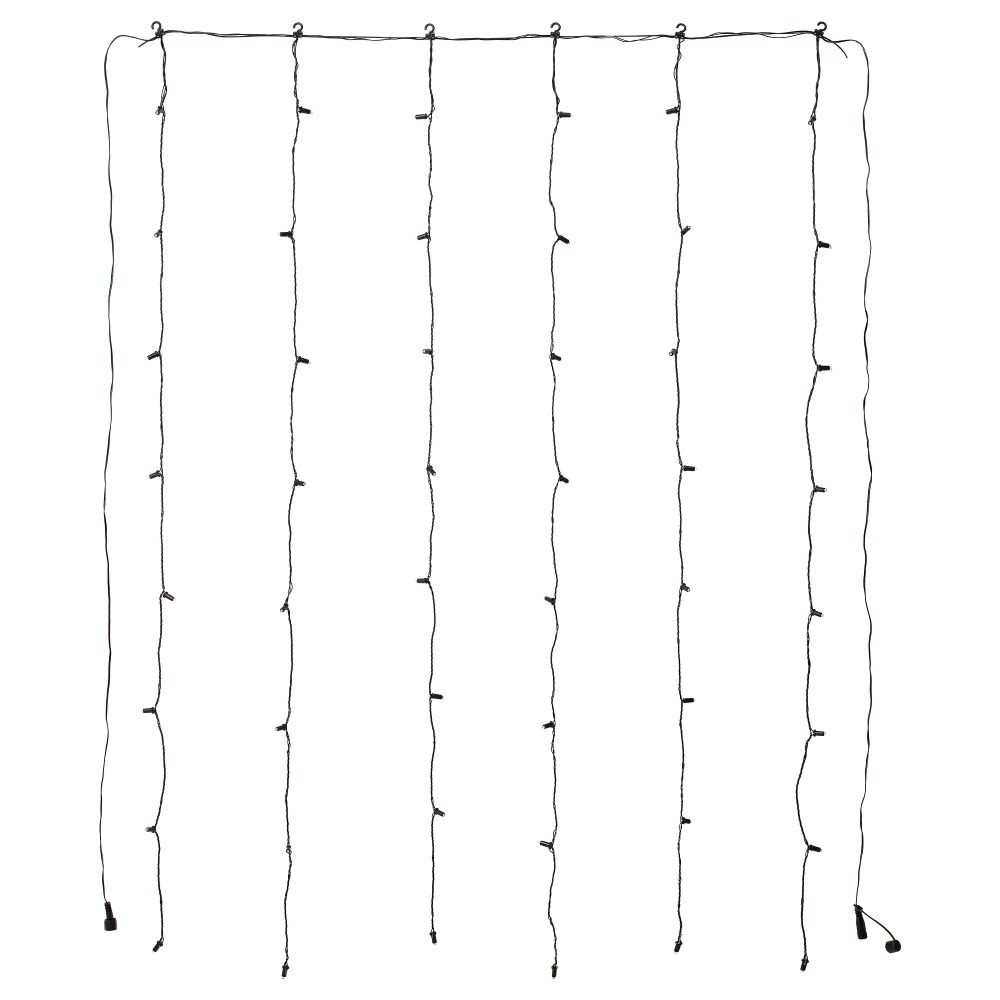 Гирлянда-драпировка, 48 светодиодов СКРУВ, для сада, черный - фото 1