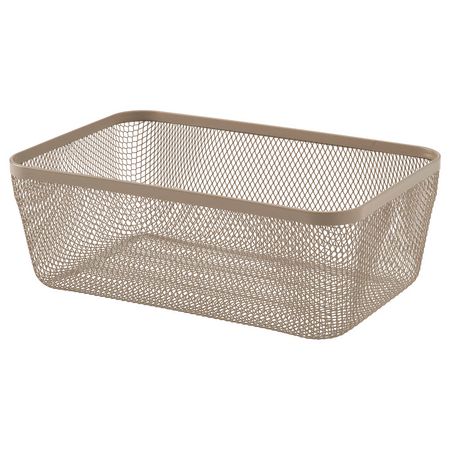 IKEA 365+ Корзина для хранения продуктов - металлический/серо-коричневый светлый 30x20x11 см