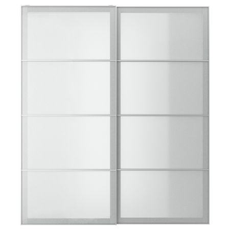 Пара раздвижных дверей, белый под бумагу, 200x236 см IKEA SVARTISDAL СВАРТИСДАЛЬ 794.397.95