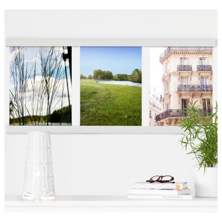 Рама для 3 картин НЭСВИКЕН, белый (101.7x45.9 см)