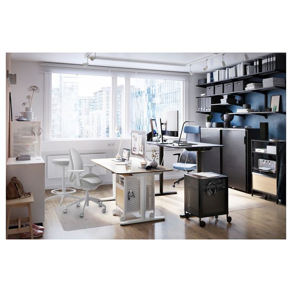 Модуль на колесах, сетка черный 41x61 см IKEA BEKANT БЕКАНТ 792.824.31 - фото 2