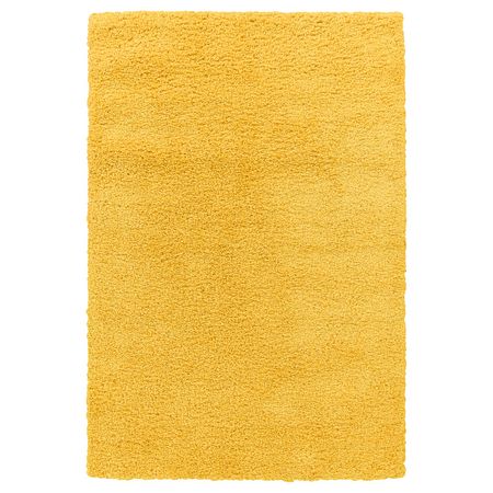 ÄRENDE ЭРЕНДЕ Ковер, длинный ворс - желтый 120x180 см