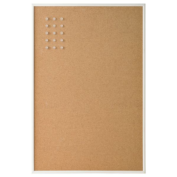 Доска для записей, с кнопками, белый 58x39 см IKEA VÄGGIS ВЭГГИС 904.522.43 - фото 1