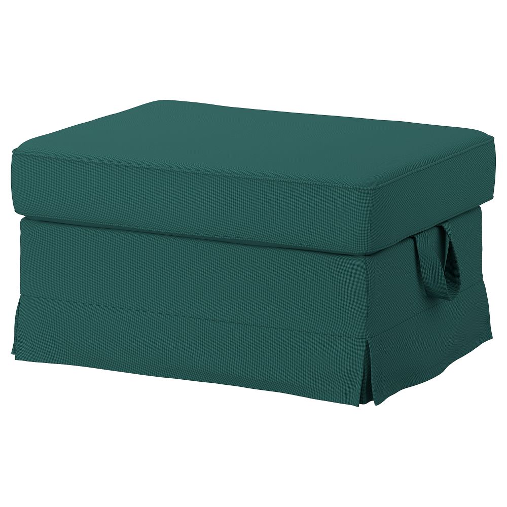 Табурет для ног, Totebo темная бирюза IKEA EKTORP ЭКТОРП 393.199.12 - фото 1