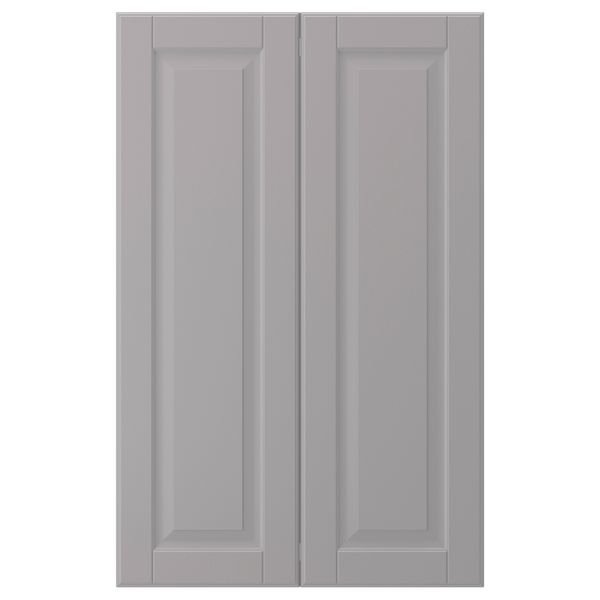 Дверца для напольного углового шкаф, 2 шт., серый, 25x80 см IKEA BODBYN БУДБИН 102.210.44 - фото 2