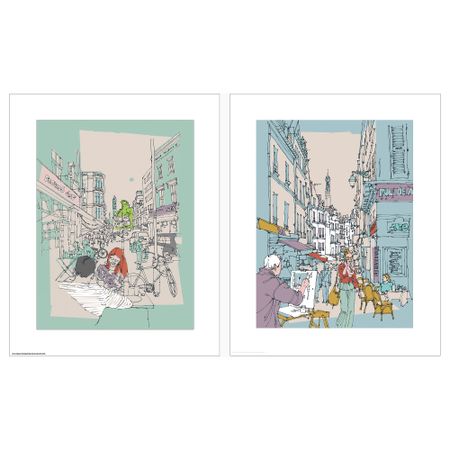 Набор постеров, 2 штуки ТВИЛЛИНГ, Лондон (40x50 см)