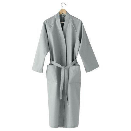 Халат купальный ДРАГБИ, светло-серый