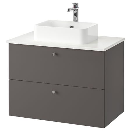 Шкаф со столешницей 45x32 раковина, 82x49x72 cm IKEA HÖRVIK ХОРВИК, GODMORGON ГОДМОРГОН, TOLKEN ТОЛКЕН 393.384.73