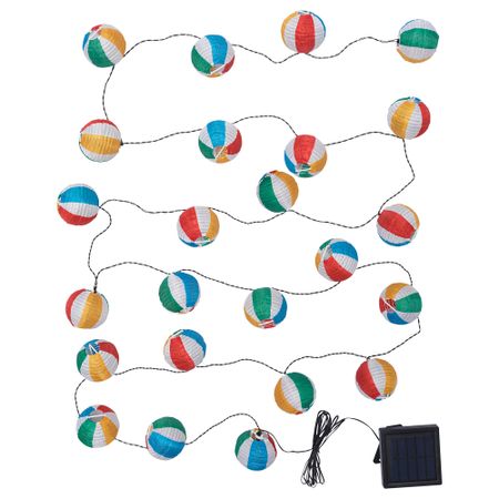 Гирлянда, 24 светодиода СОЛВИДЕН, для сада, на солнечной батарее разноцветный