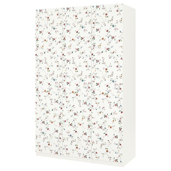 Гардероб, белый, цветочный орнамент Марнардаль, 150x60x236 см IKEA ПАКС / МАРНАРДАЛЬ 492.471.18 - фото 2