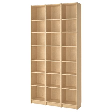 Стеллаж, 120x28x237 см, березовый шпон IKEA BILLY БИЛЛИ 090.233.99