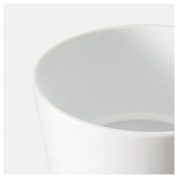 Кашпо КАРДЕМУММА, белый, различные орнаменты - схема-чертеж с размерами