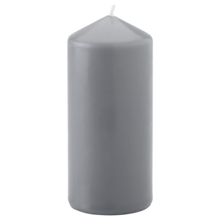 Неароматическая свеча формовая ВИНТЕР 2015, серый (15 см)