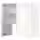 METOD Навесной шкаф д/вытяжки/полка/дверь - белый/Havstorp бежевый 80x80 см